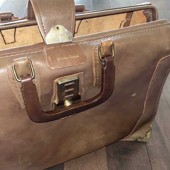 Genuine Cowhide doctors brief case vintage - Picture 4 of 15